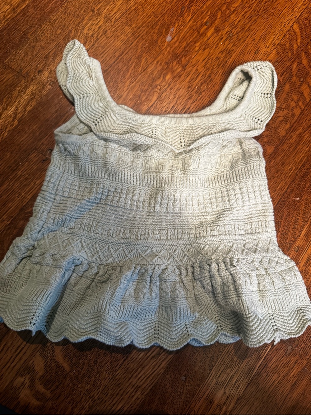 Janie and Jack Mint Green Textured Knit Tank